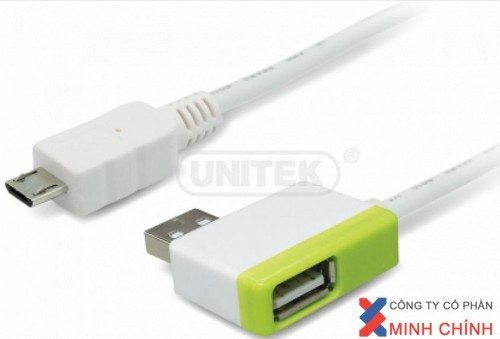 Cáp USB 2.0 -> Micro USB + Hub Charging Unitek (Y - 2013)