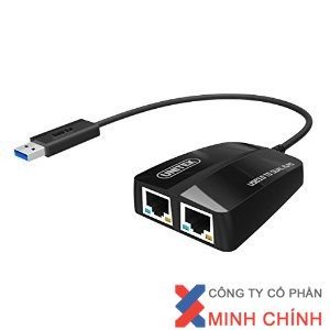 Cáp USB 3.0 -> 2 Ports LAN Unitek (Y - 3463)