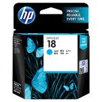 Mực in Phun màu HP 18 (C4937A) Cyan – Màu xanh