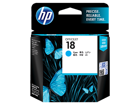 Mực in Phun màu HP 18 (C4937A) Cyan – Màu xanh Mực in Phun màu HP 18 (C4937A) Cyan – Màu xanh
