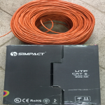 Cáp mạng Cat6 UTP SIMPACT 305m S3641 (Cam)