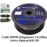 Cáp HDMI 2.0/4k 50M ACTIVE OPTICAL KINGMASTER (KH259)