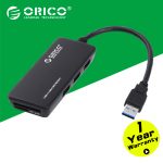 BỘ CHIA 4 CỔNG Hub USB 3-1(3.0) + Card ORICO H3TS-U3-BK