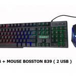 BỘ BÀN PHÍM  & CHUỘT BOSSTON  839 ( CÓ LED)
