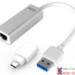 CÁP USB 3.0 -> LAN + ĐĐ TYPE-C -> USB 3.0 UNITEK (Y-3464A)