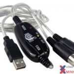 Cáp USB 2.0 -> 2 MIDI Unitek (Y – 156)