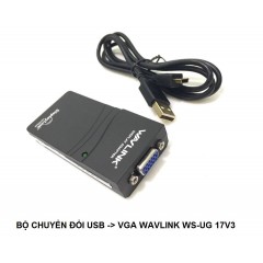Bộ chuyển đổi USB 2.0 -> VGA Wavlink  (WS-UG 17V3)