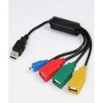 HUB 3Port USB 2.0 + 1Port Micro USB Z-TEK-ZE-612
