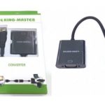 CÁP MINI HDMI -> VGA KINGMASTER (KY-H 122B)