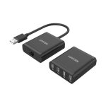 Bộ mở rộng 4 cổng USB 2.0 qua cáp Cat 6/ Cat 5e 60M UNITEK Y-2516