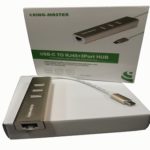 Cáp Chuyển đổi Type C sang LAN + 3port USB (2.0) Kingmaster KM007