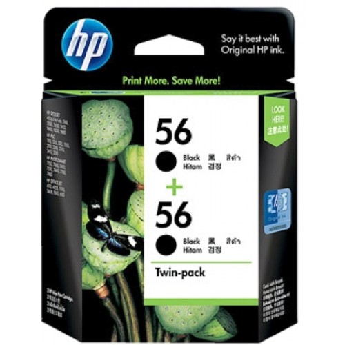 Mực in HP 56 (CC620AA) mực đôi màu đen Mực in HP 56 (CC620AA) mực đôi màu đen