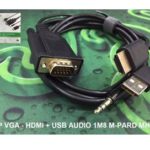Cable VGA(K)->HDMI+Audio 1.8M  M-Pard MH 083