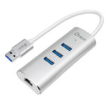 Hub USB 3P 3.0 +LAN (100/1000) Dtech (DT 304)