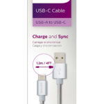 Cáp USB 2.0->Type-C 1.2M PHILIPS DLC2528N/97