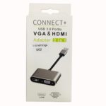 CÁP CHUYỂN USB SANG HDMI + VGA U02