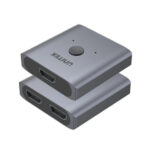 Bộ chuyển mạch HDMI 2.0 4K bằng nhôm UNITEK 2-đến-1 hai chiều UNITEK V1127A