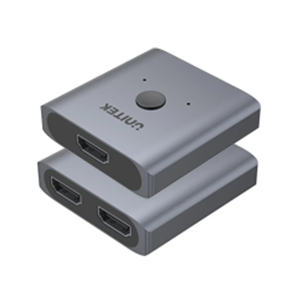 Bộ chuyển mạch HDMI 2.0 4K bằng nhôm UNITEK 2-đến-1 hai chiều UNITEK V1127A Bộ chuyển mạch HDMI 2.0 4K bằng nhôm UNITEK 2-đến-1 hai chiều UNITEK V1127A
