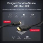 CÁP MINI HDMI -> HDMI 2M 2.0 4K Y-C 179 UNITEK