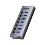 Hub Chia USB 7 Cổng Có Công Tắc UNITEK H1314A01-EU, Kèm nguồn 12V/2A2A 24W