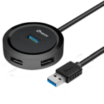 Bộ chia 1 ra 4 cổng USB3.0 tốc độ 5Gbps, 1.2M DTECH DT-3309