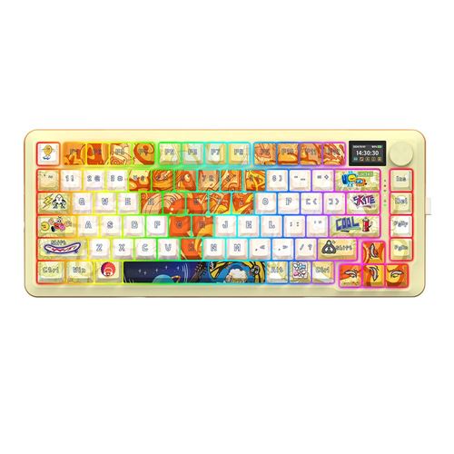 Bàn phím chơi game cơ Redragon FLEKACT K708GF-RGB-PRO 3 chế độ – Màu be Bàn phím chơi game cơ Redragon FLEKACT K708GF-RGB-PRO 3 chế độ – Màu be
